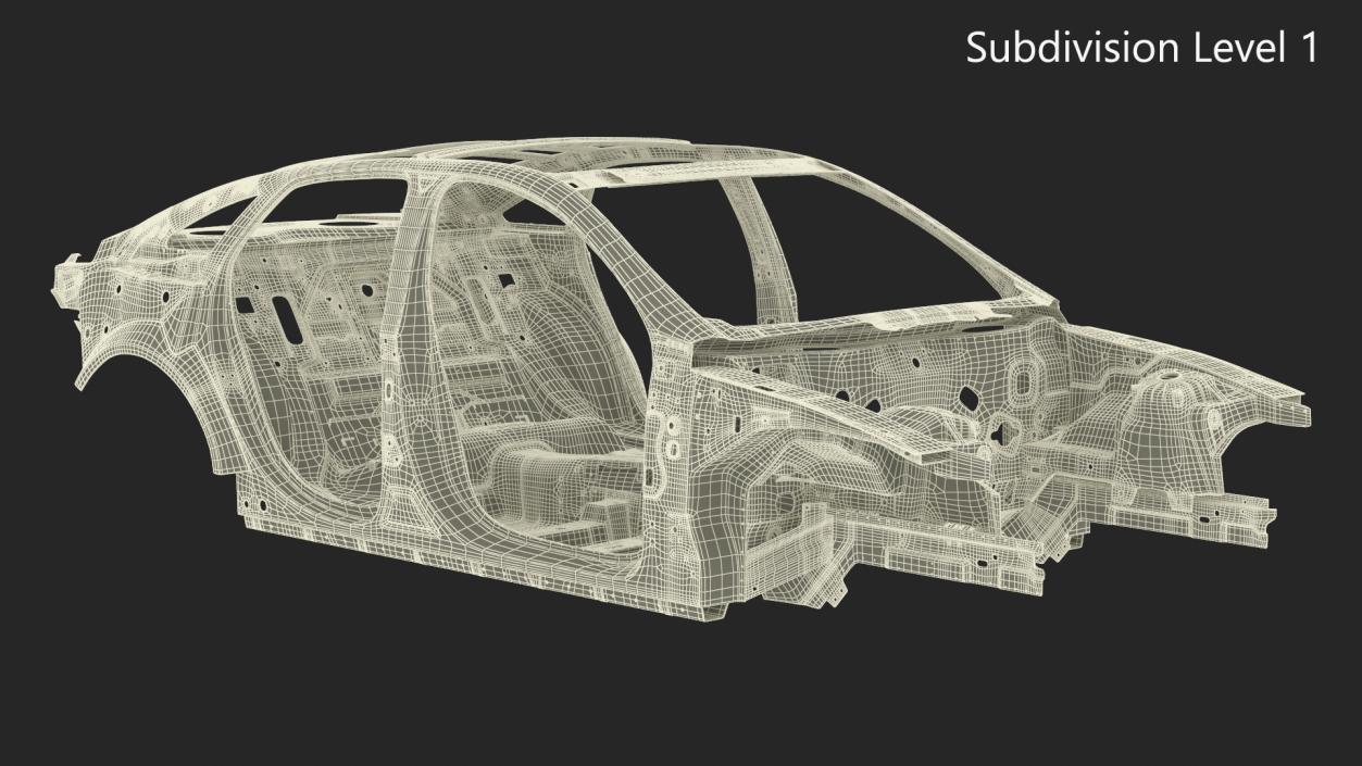 3D Sedan Frame