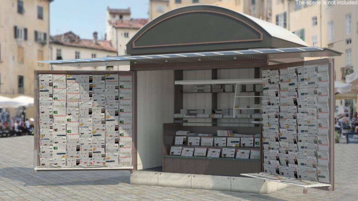 3D model Kiosk Newspaper