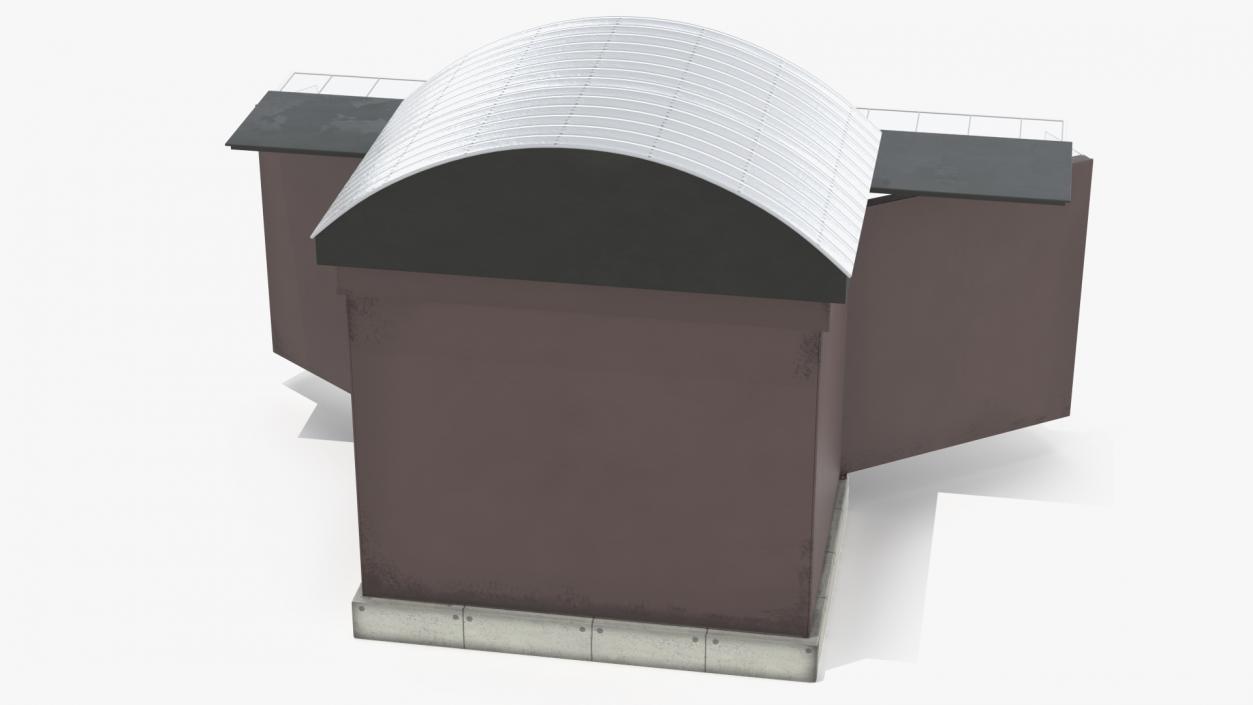 3D model Kiosk Newspaper