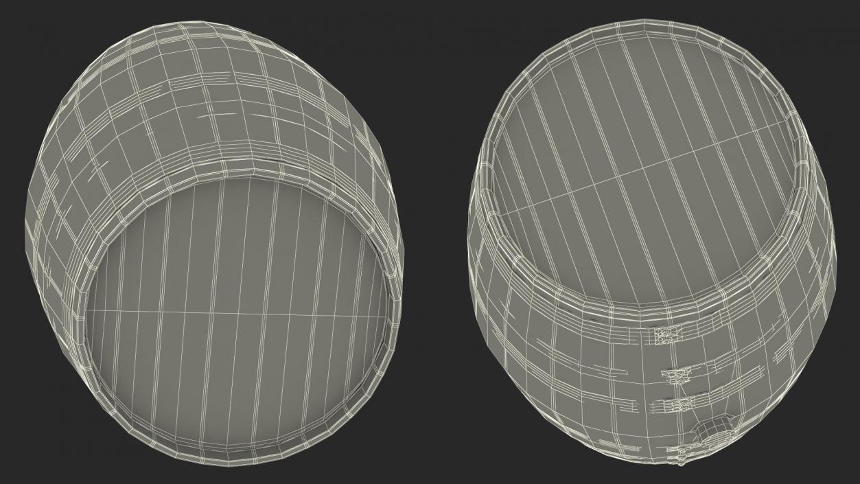 Whiskey Barrel 3D model