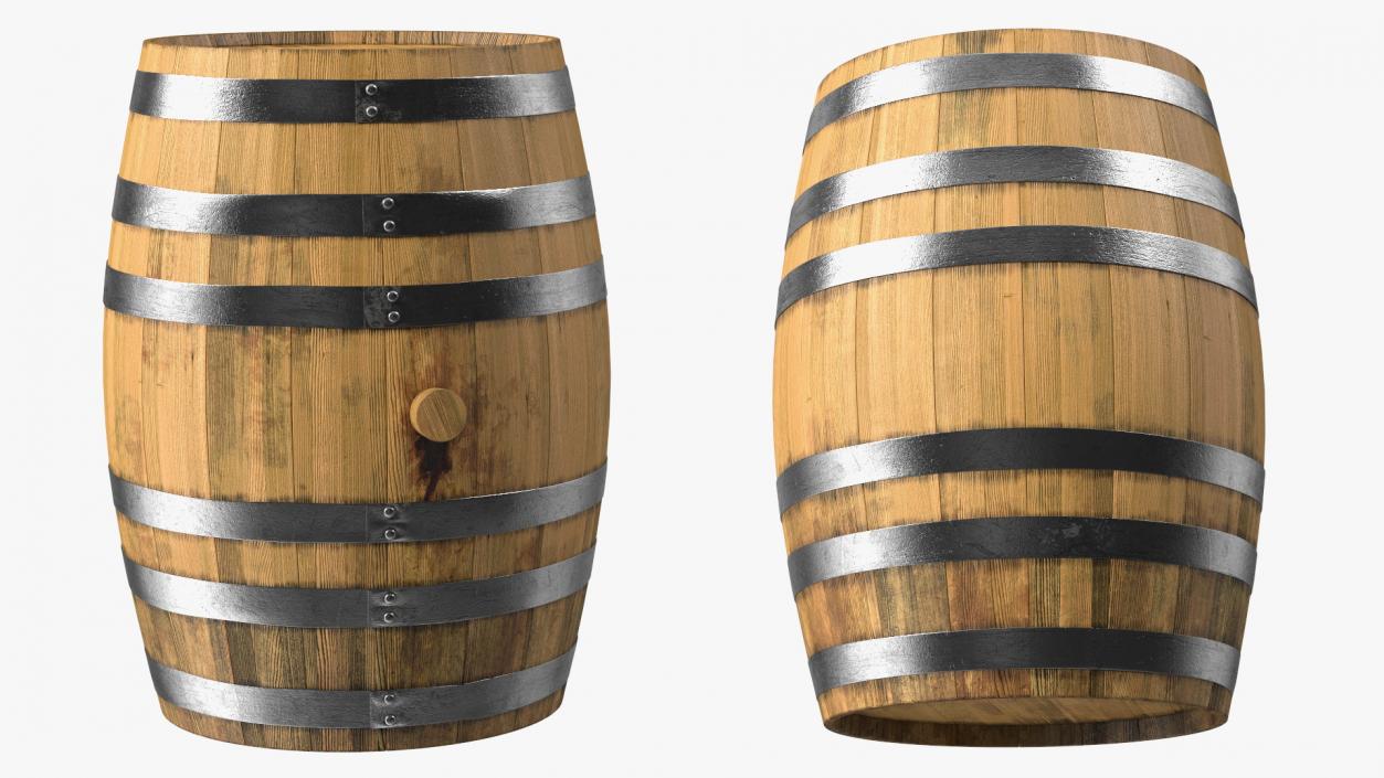 Whiskey Barrel 3D model