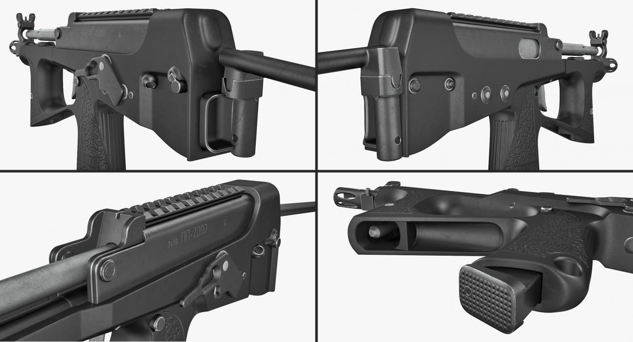 Submachine Gun PP-2000 3D