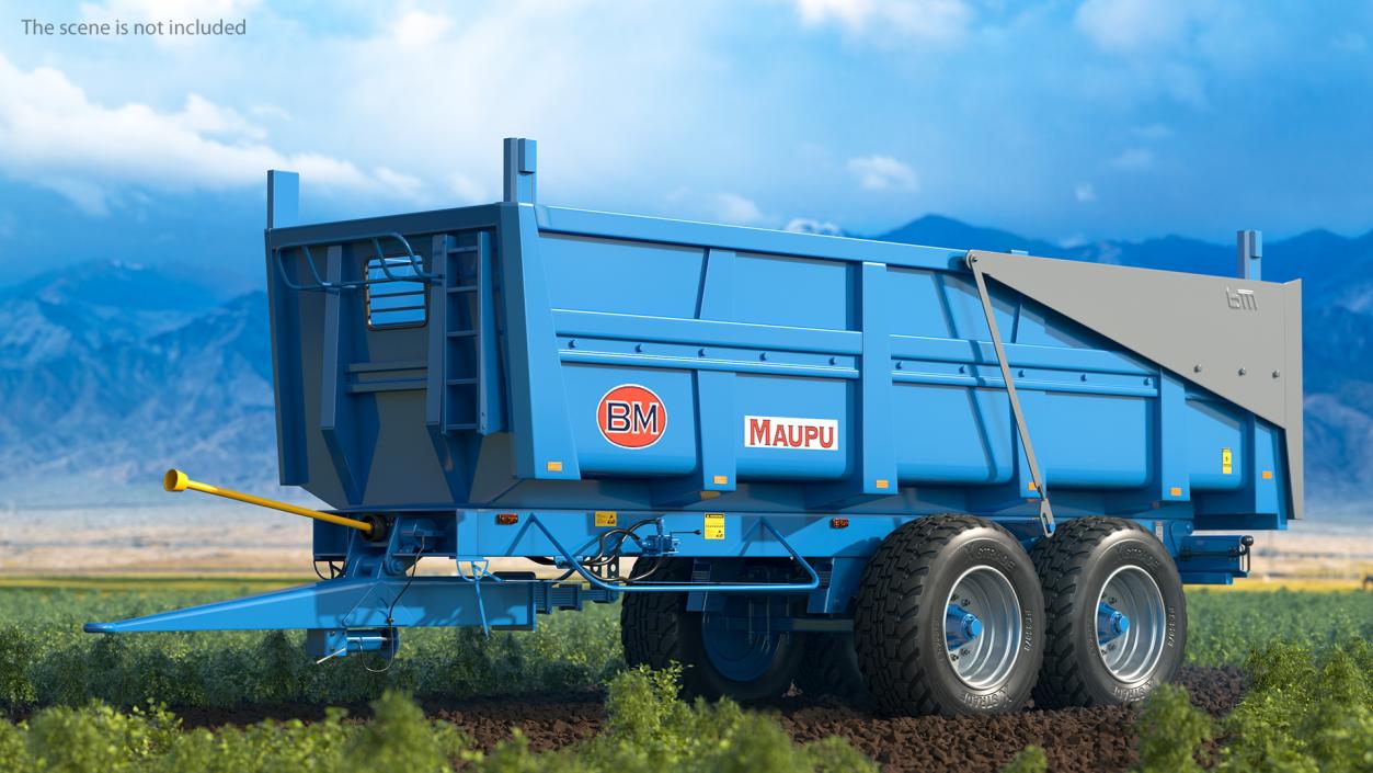 3D Maupu 18t Trailer Clean model