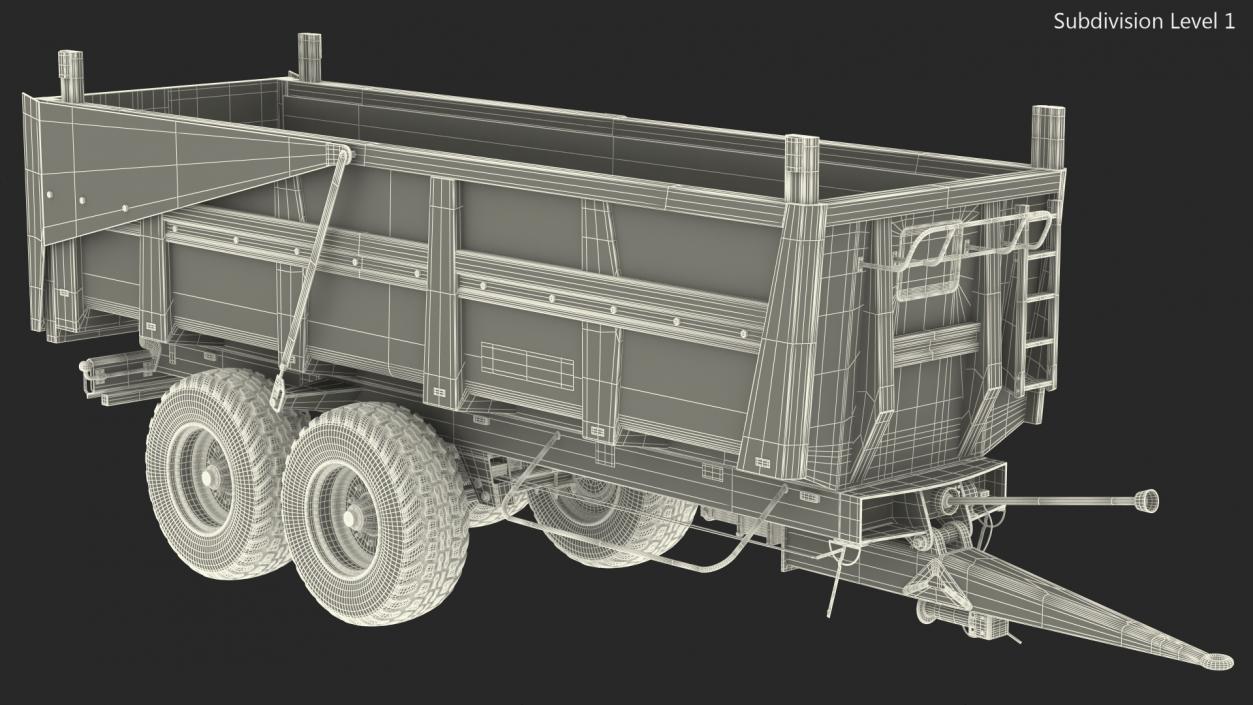 3D Maupu 18t Trailer Clean model