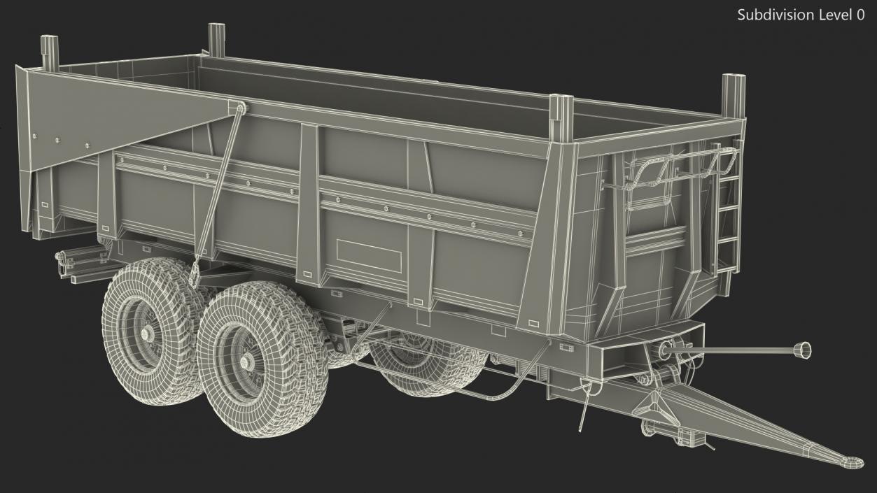 3D Maupu 18t Trailer Clean model