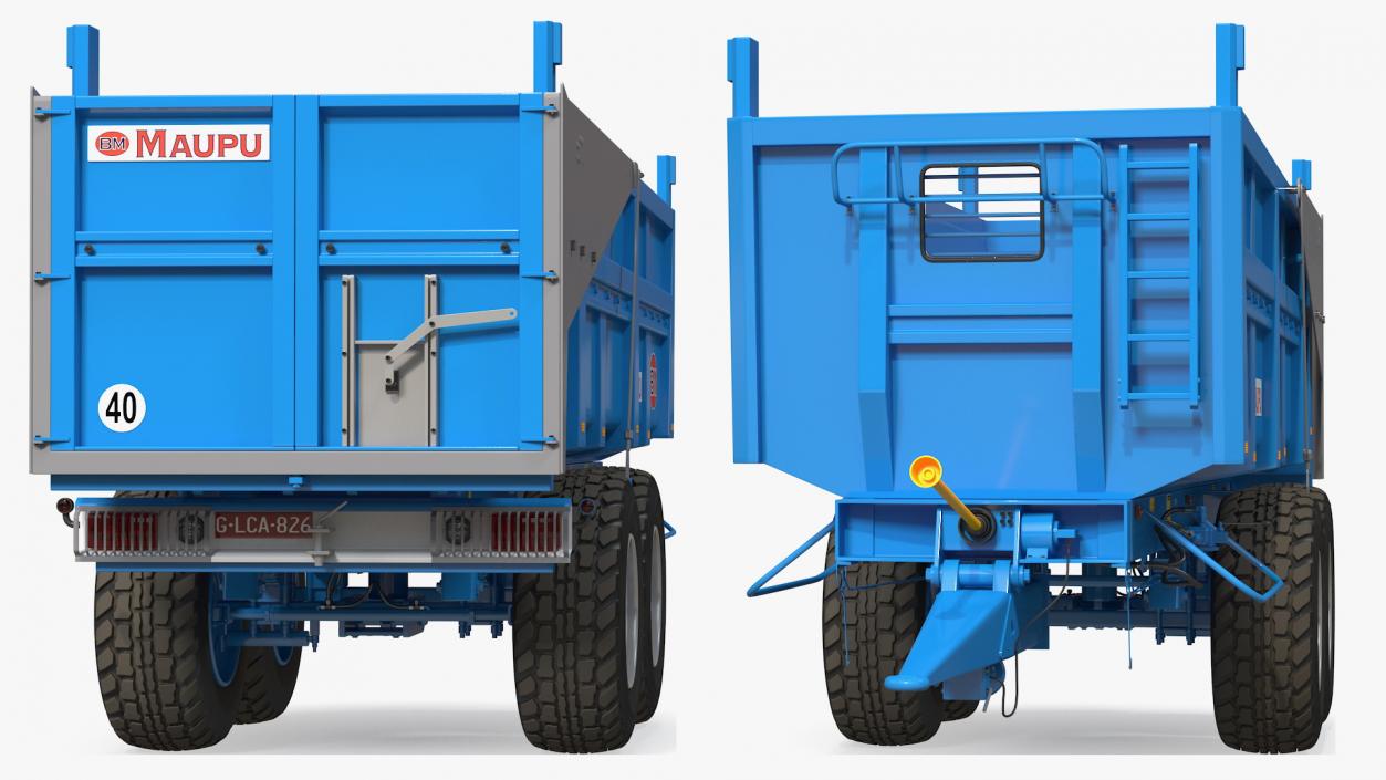 3D Maupu 18t Trailer Clean model