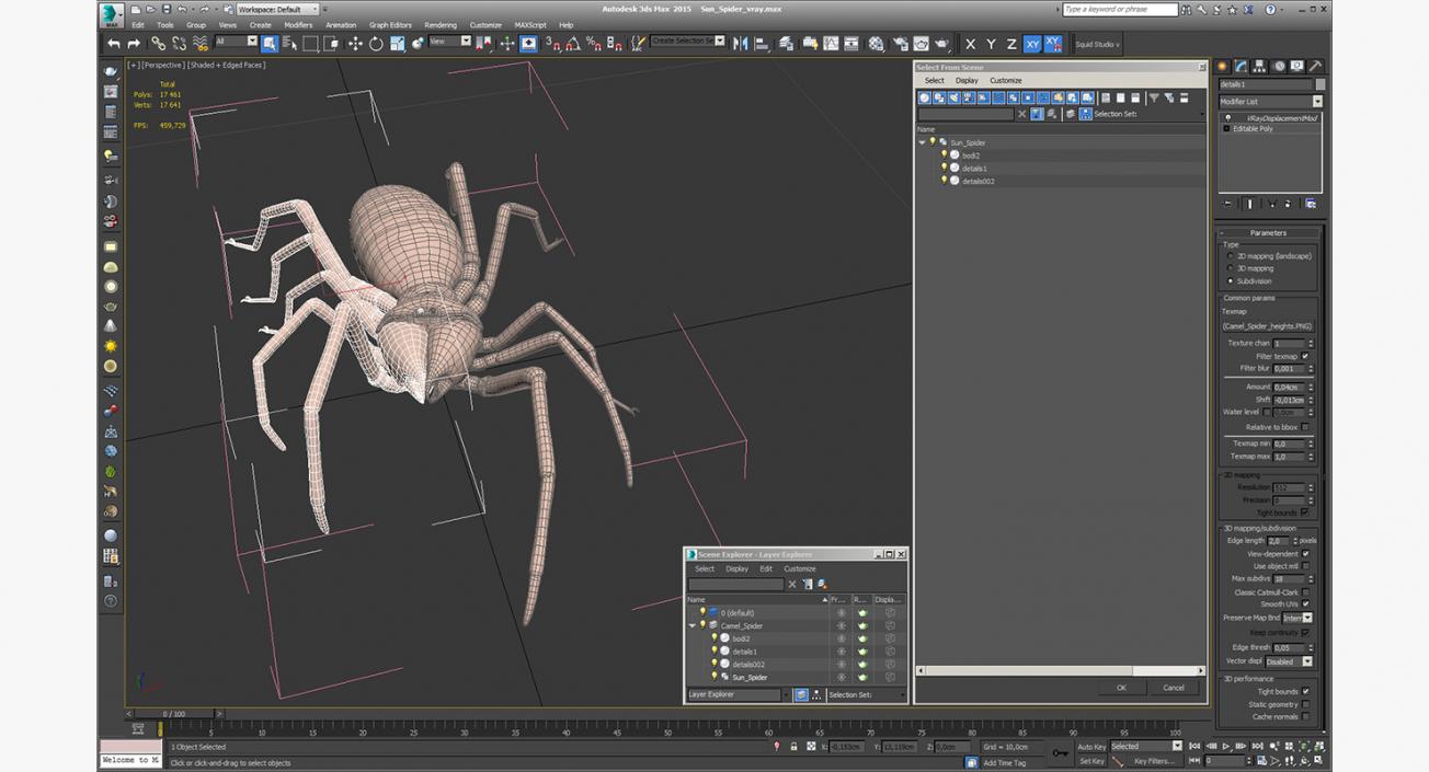 3D model Sun Spider