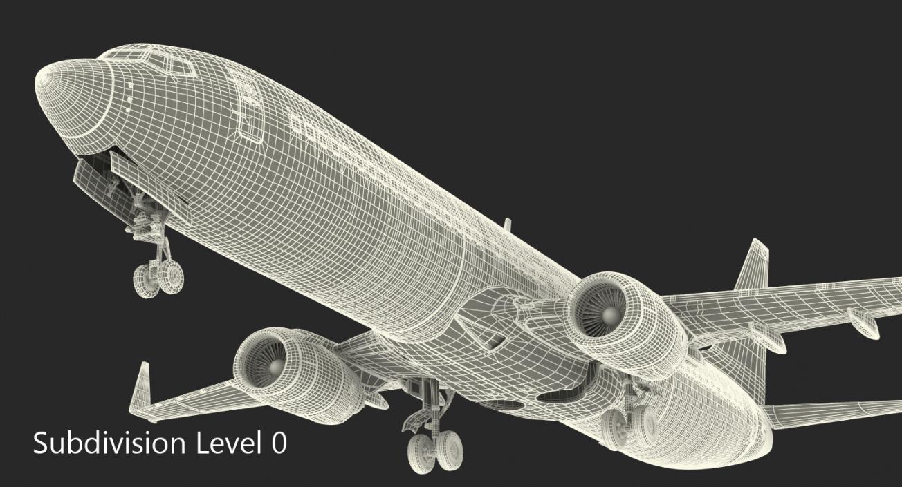 3D Boeing 737-900 ER Generic with Cabin Rigged model