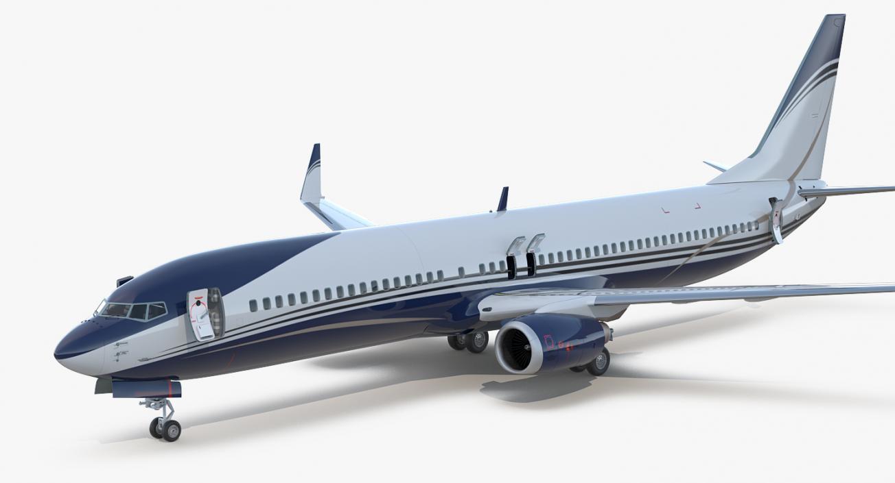 3D Boeing 737-900 ER Generic with Cabin Rigged model