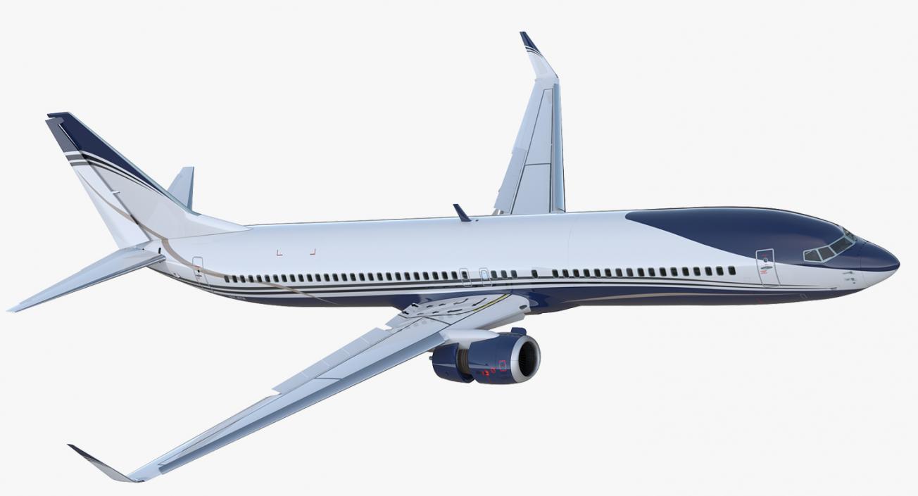 3D Boeing 737-900 ER Generic with Cabin Rigged model