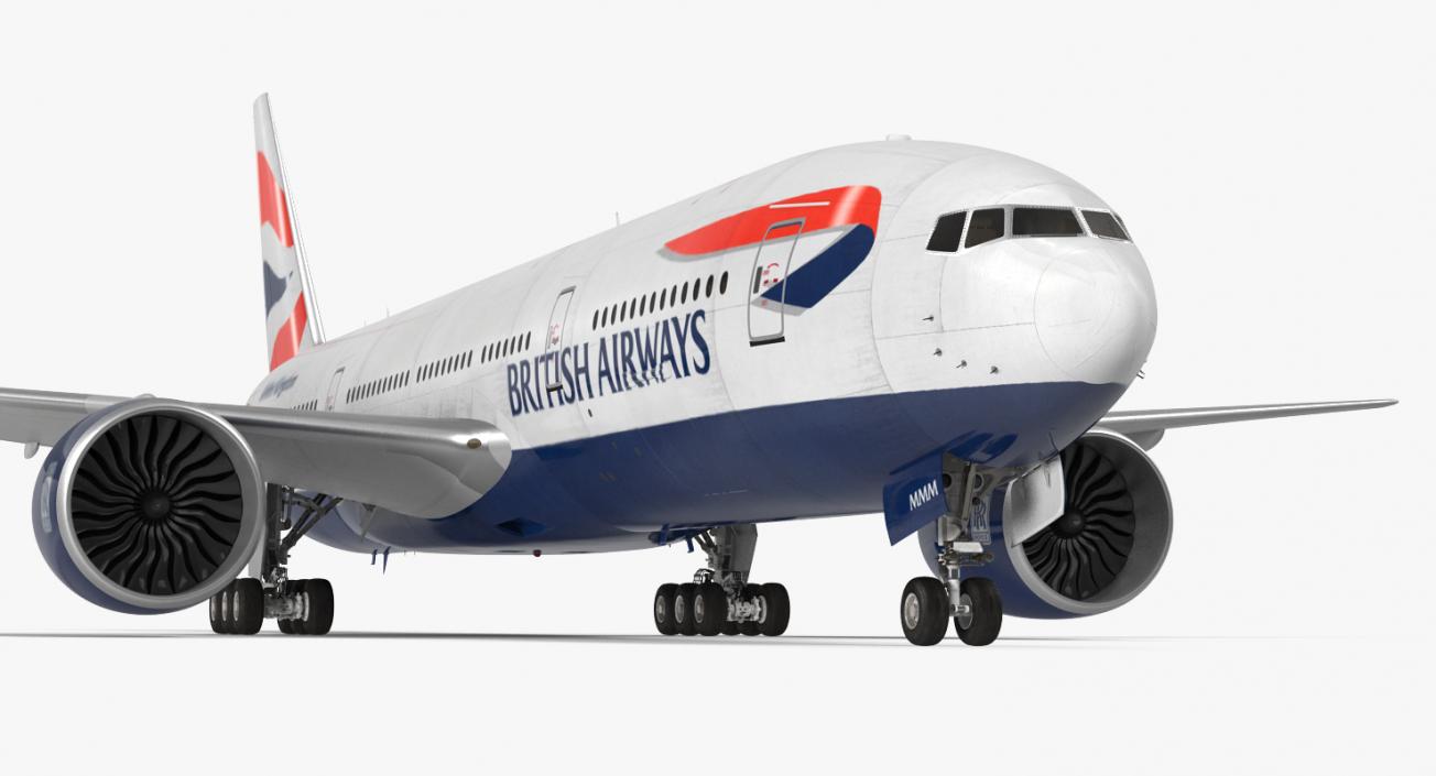 3D model Boeing 777-200 British Airways