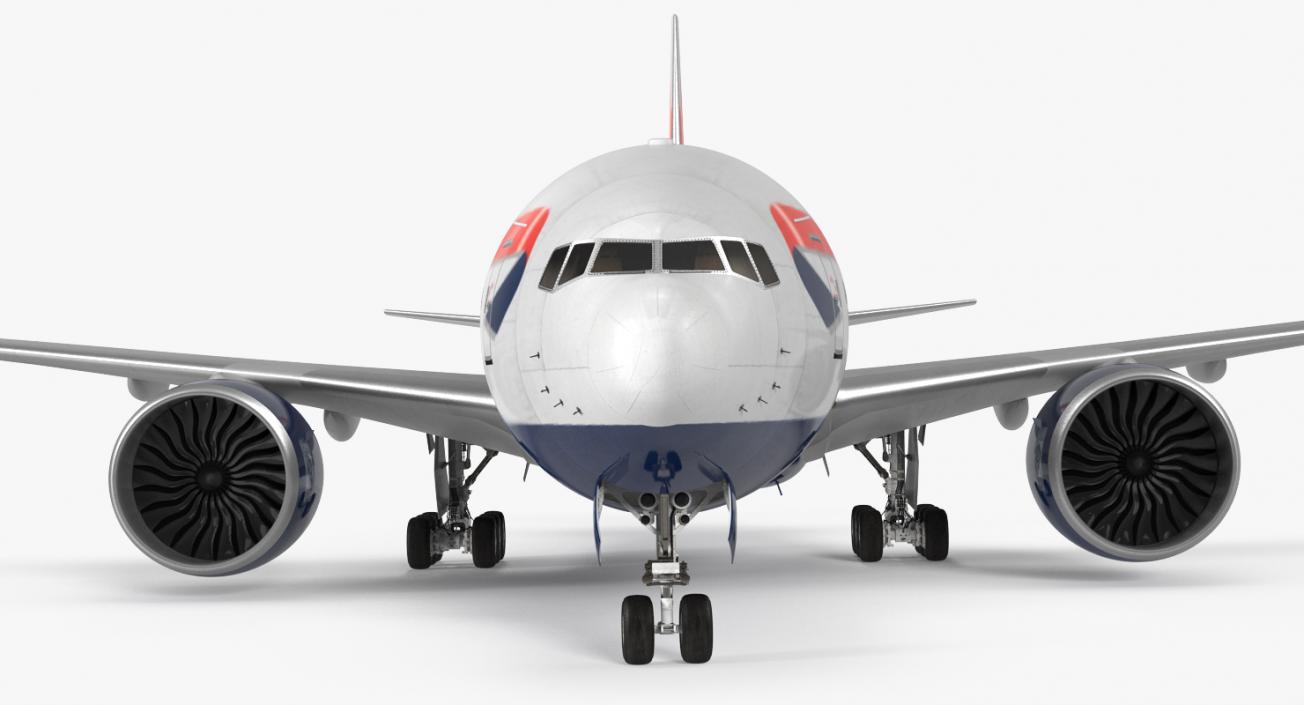 3D model Boeing 777-200 British Airways