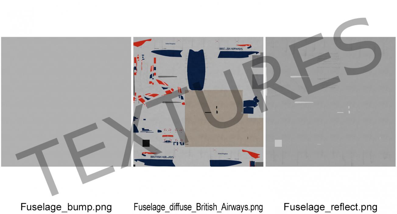 3D model Boeing 777-200 British Airways