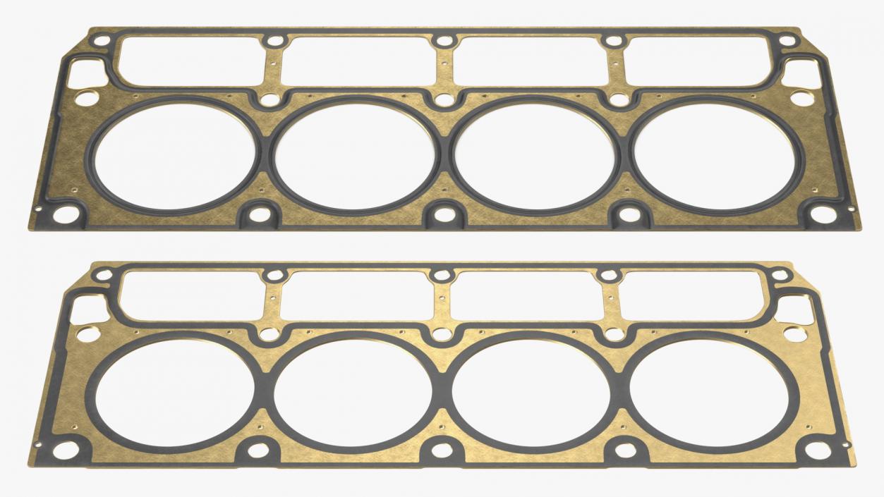 Cylinder Head Gasket GM Brass 3D model