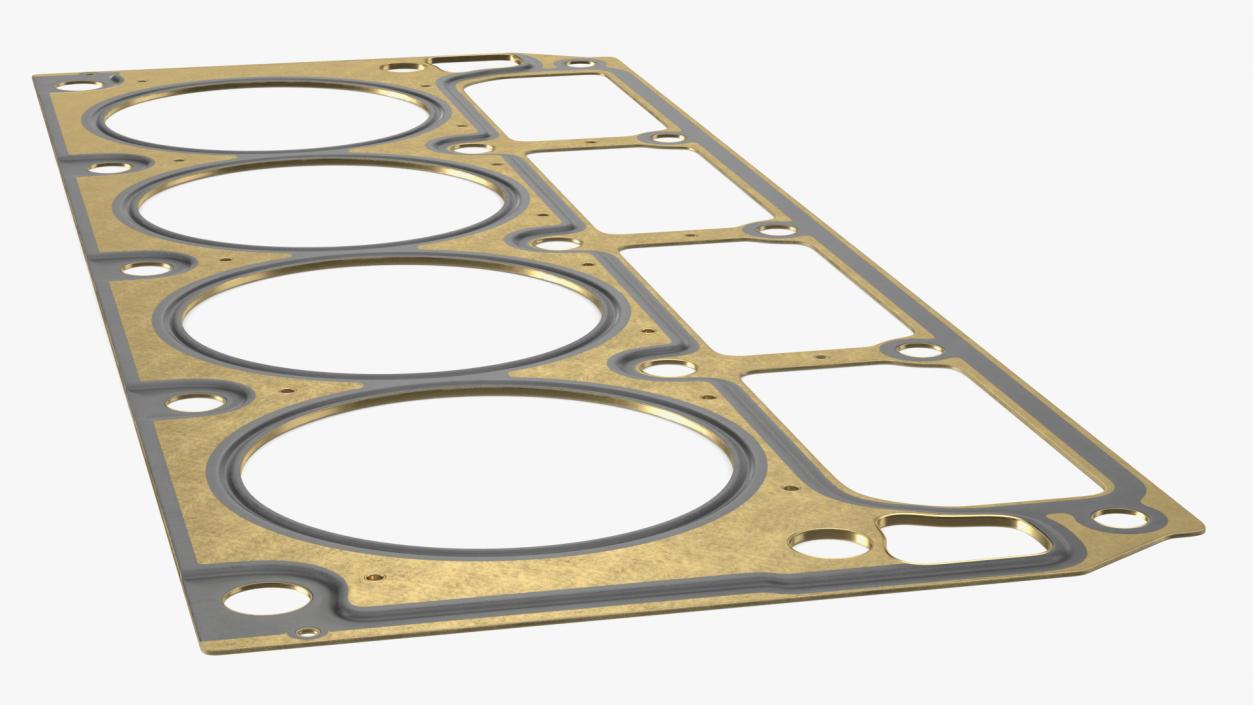 Cylinder Head Gasket GM Brass 3D model