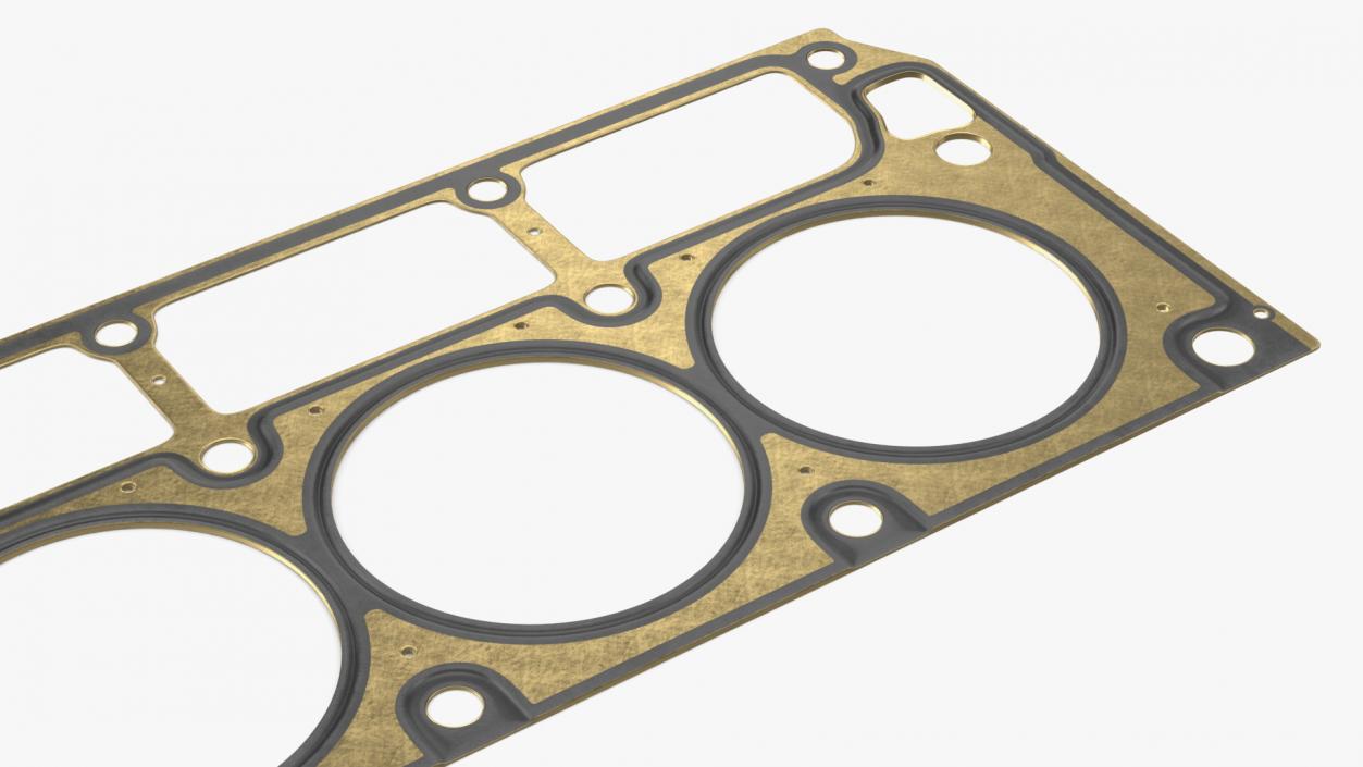 Cylinder Head Gasket GM Brass 3D model