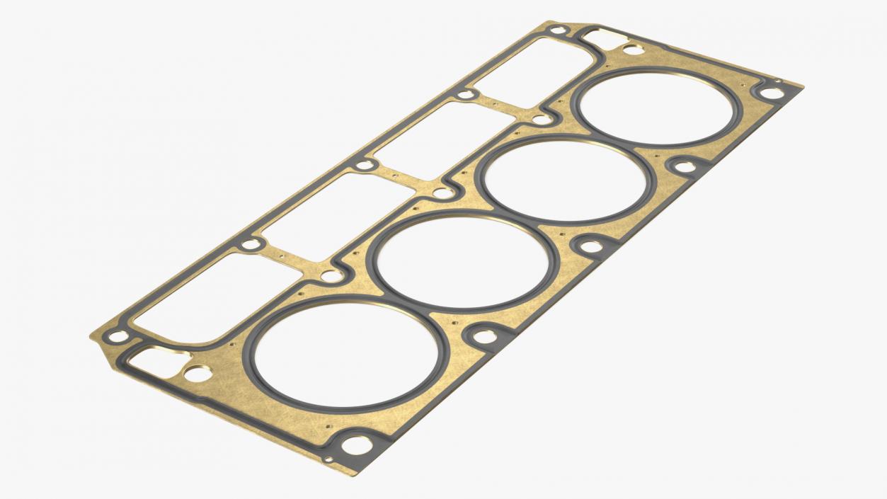 Cylinder Head Gasket GM Brass 3D model