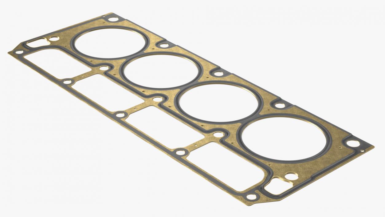 Cylinder Head Gasket GM Brass 3D model