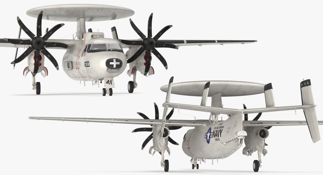 3D Grumman E-2 Hawkeye Tactical Early Warning Aircraft