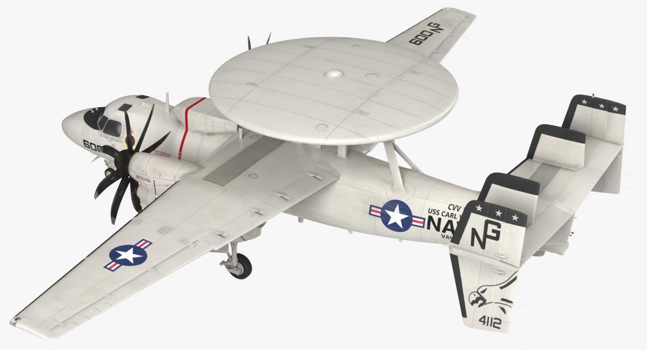 3D Grumman E-2 Hawkeye Tactical Early Warning Aircraft