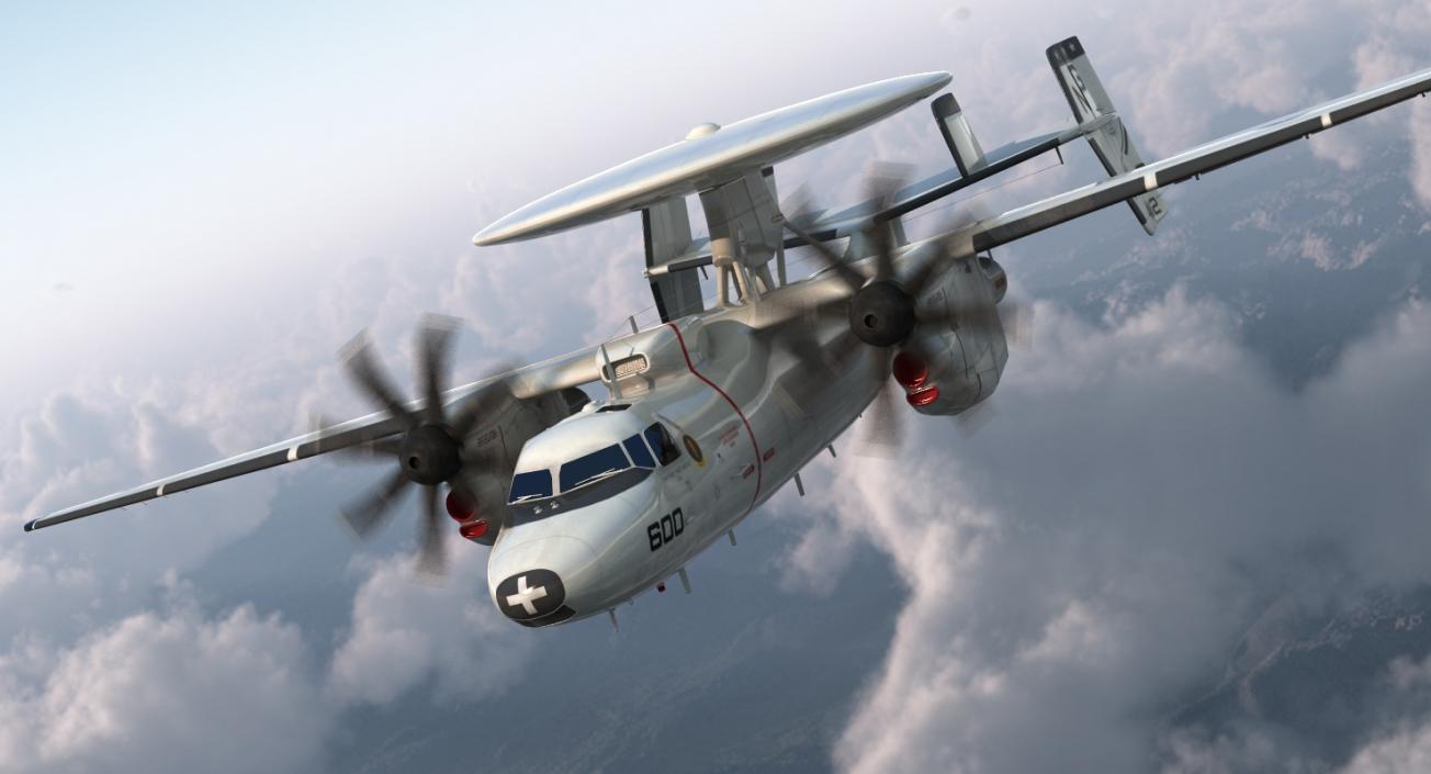 3D Grumman E-2 Hawkeye Tactical Early Warning Aircraft