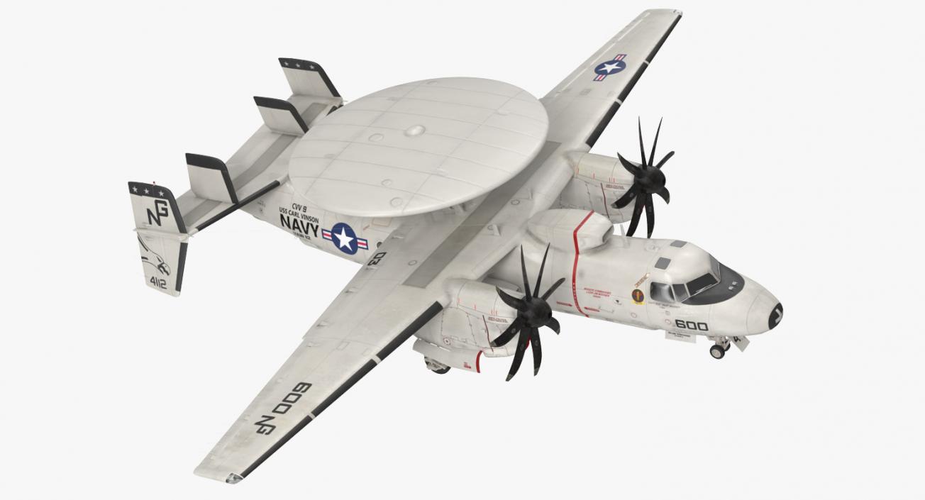 3D Grumman E-2 Hawkeye Tactical Early Warning Aircraft