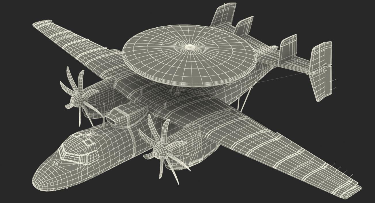 3D Grumman E-2 Hawkeye Tactical Early Warning Aircraft