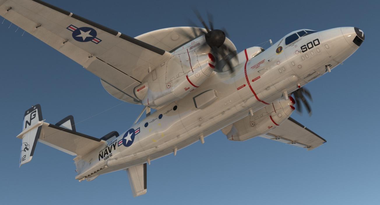 3D Grumman E-2 Hawkeye Tactical Early Warning Aircraft