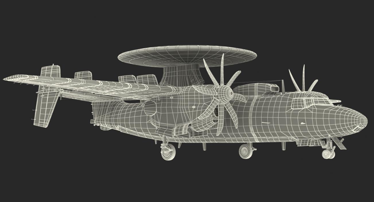 3D Grumman E-2 Hawkeye Tactical Early Warning Aircraft