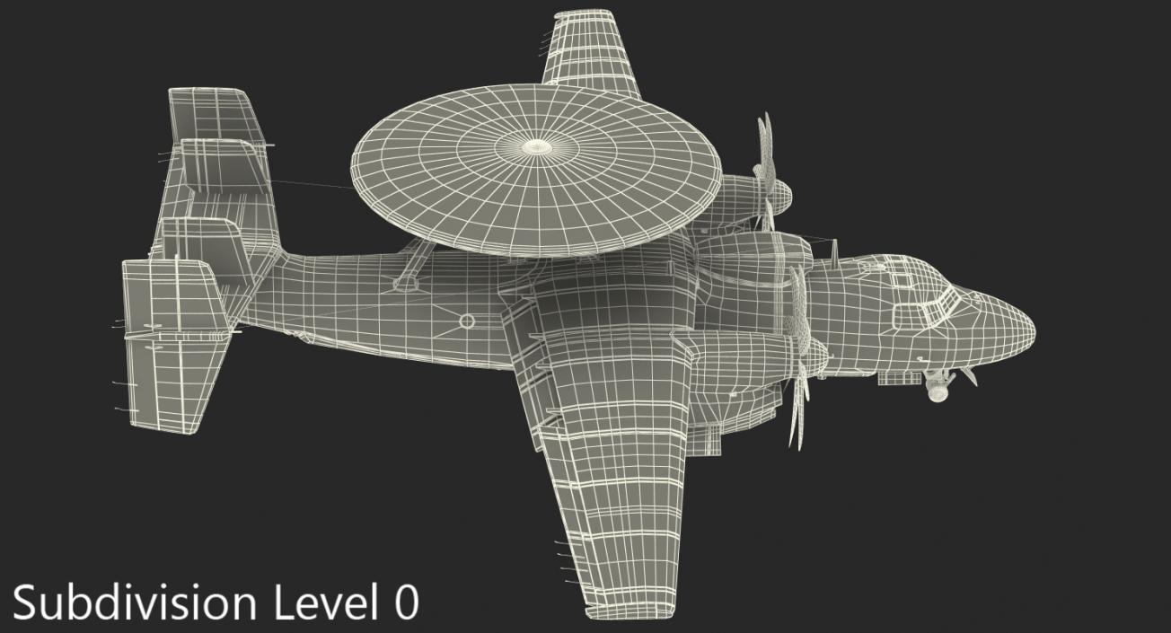 3D Grumman E-2 Hawkeye Tactical Early Warning Aircraft