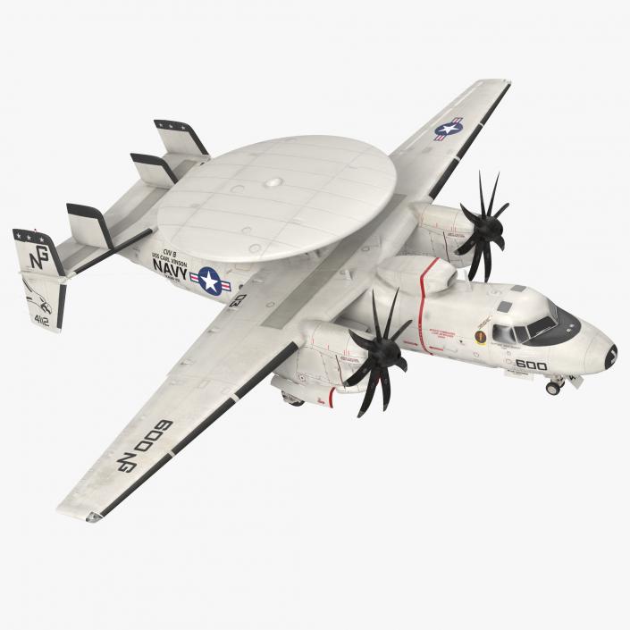 3D Grumman E-2 Hawkeye Tactical Early Warning Aircraft