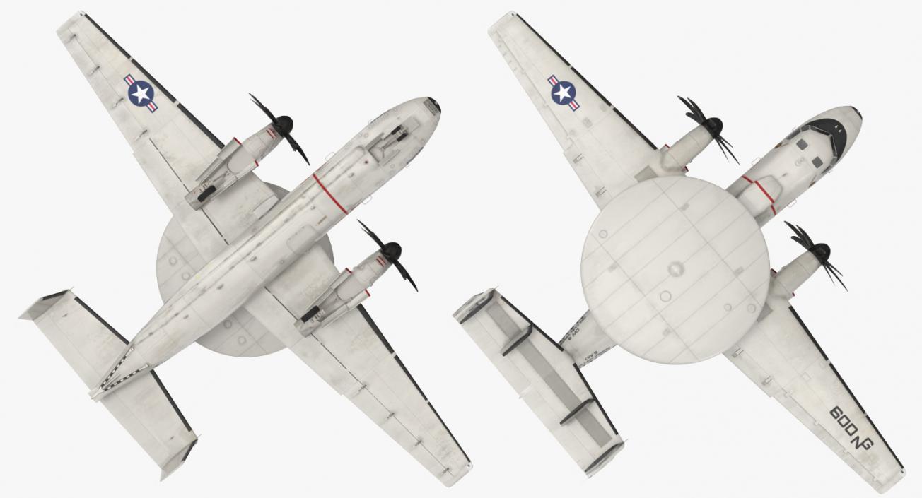 3D Grumman E-2 Hawkeye Tactical Early Warning Aircraft