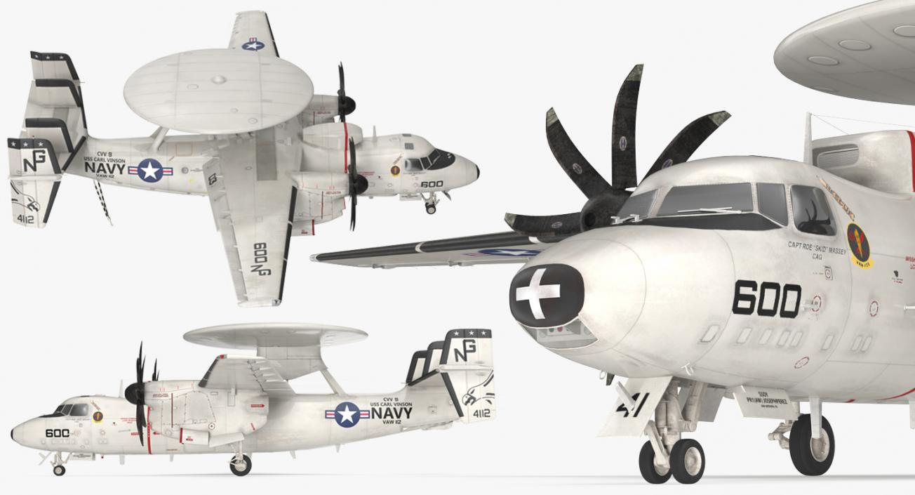 3D Grumman E-2 Hawkeye Tactical Early Warning Aircraft