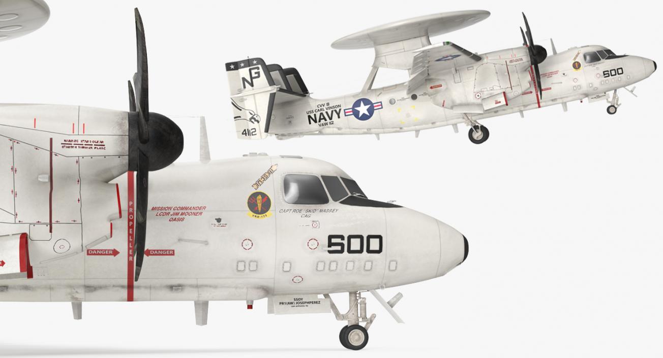 3D Grumman E-2 Hawkeye Tactical Early Warning Aircraft