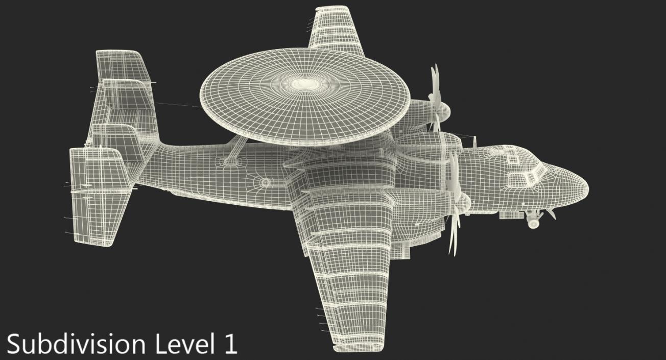 3D Grumman E-2 Hawkeye Tactical Early Warning Aircraft