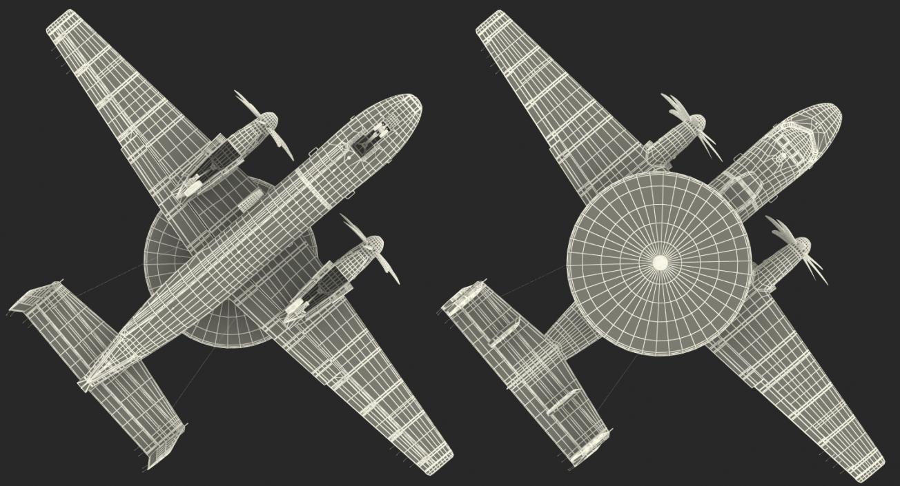 3D Grumman E-2 Hawkeye Tactical Early Warning Aircraft