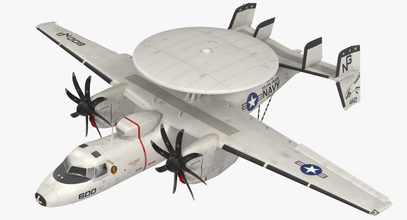 3D Grumman E-2 Hawkeye Tactical Early Warning Aircraft