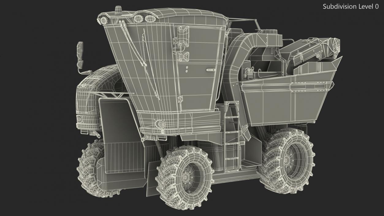 Olive Harvester Rigged 3D