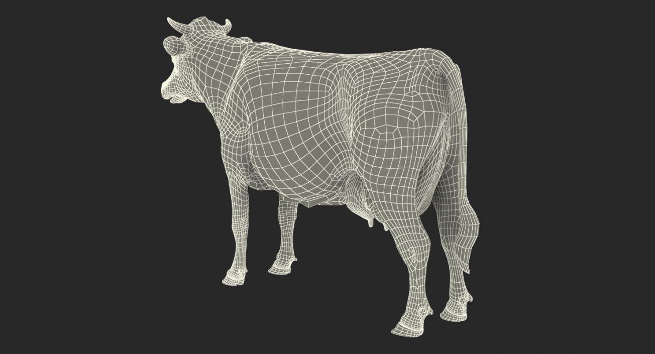 3D Dairy Cow Rigged