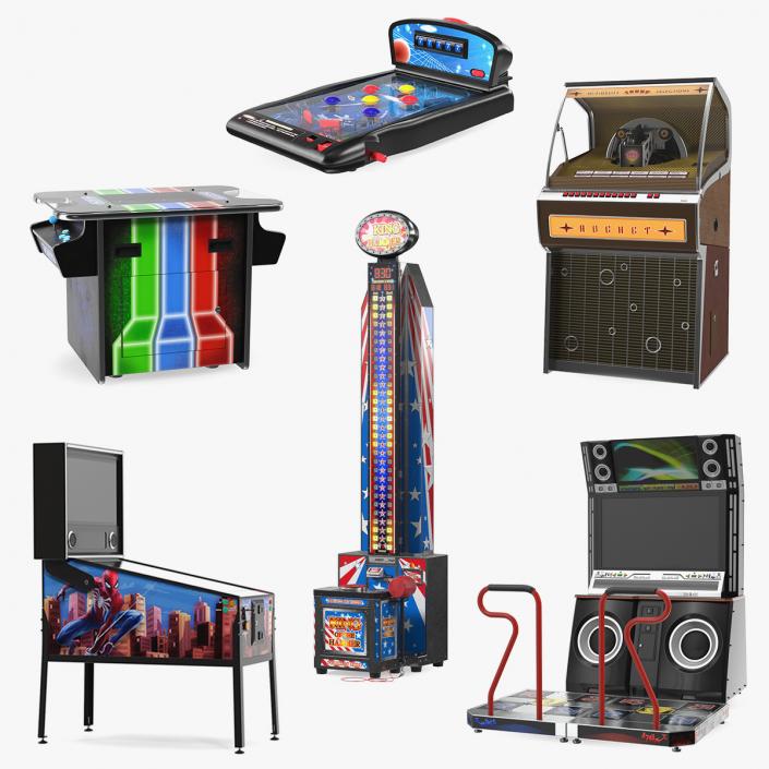 3D model Arcade Games Collection 8