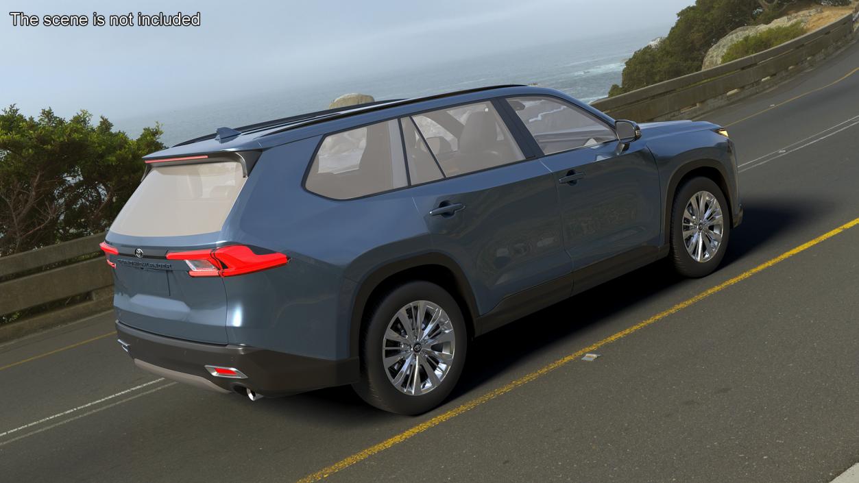 3D Toyota Grand Highlander 2024 model