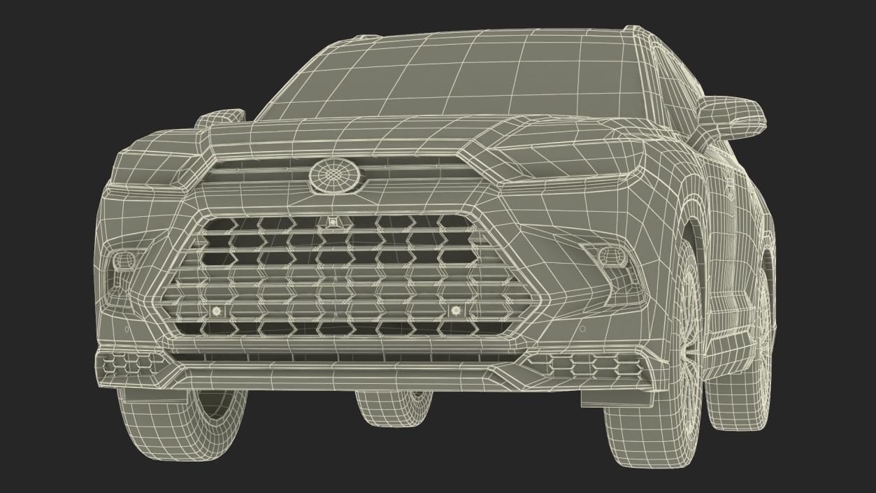 3D Toyota Grand Highlander 2024 model