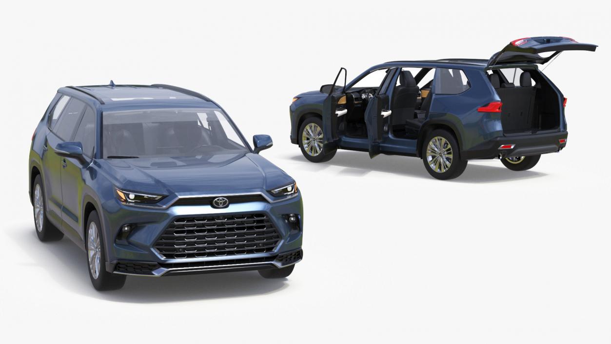 3D Toyota Grand Highlander 2024 model