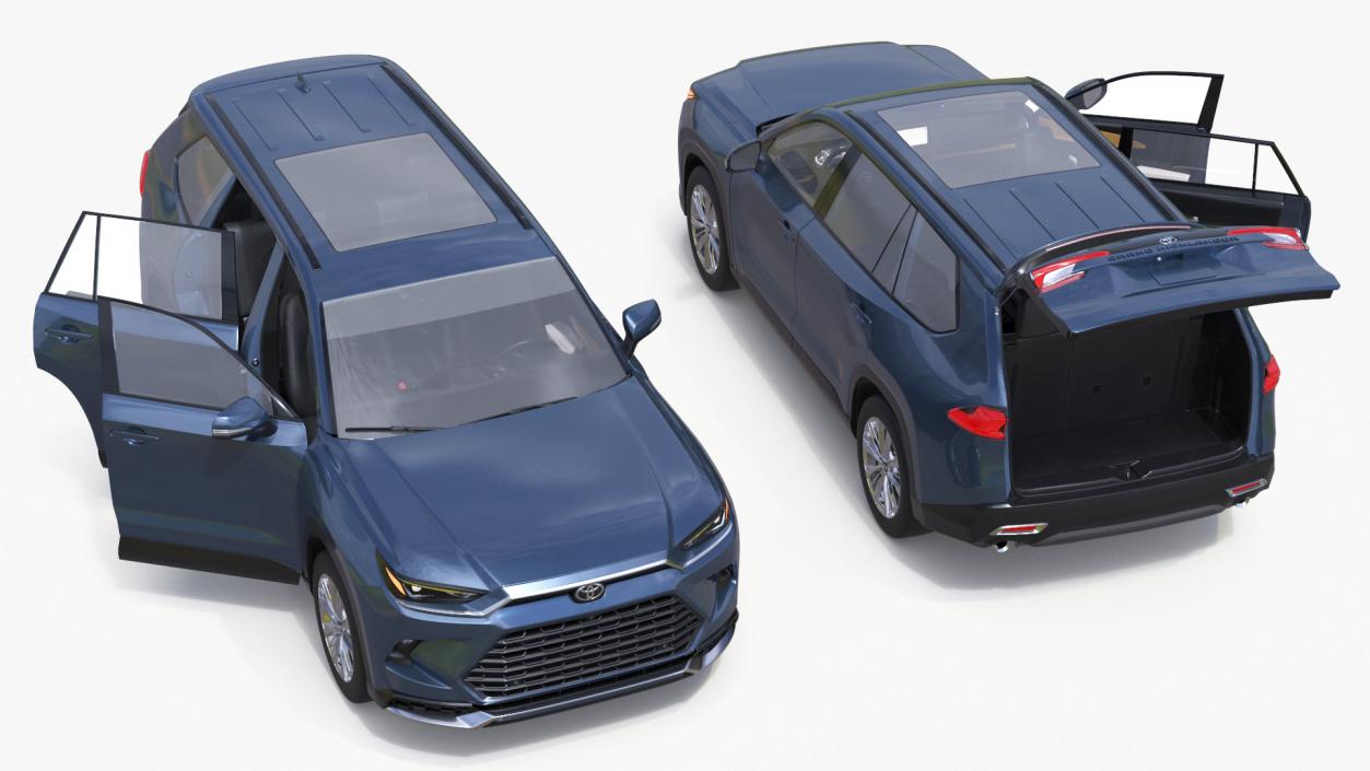 3D Toyota Grand Highlander 2024 model