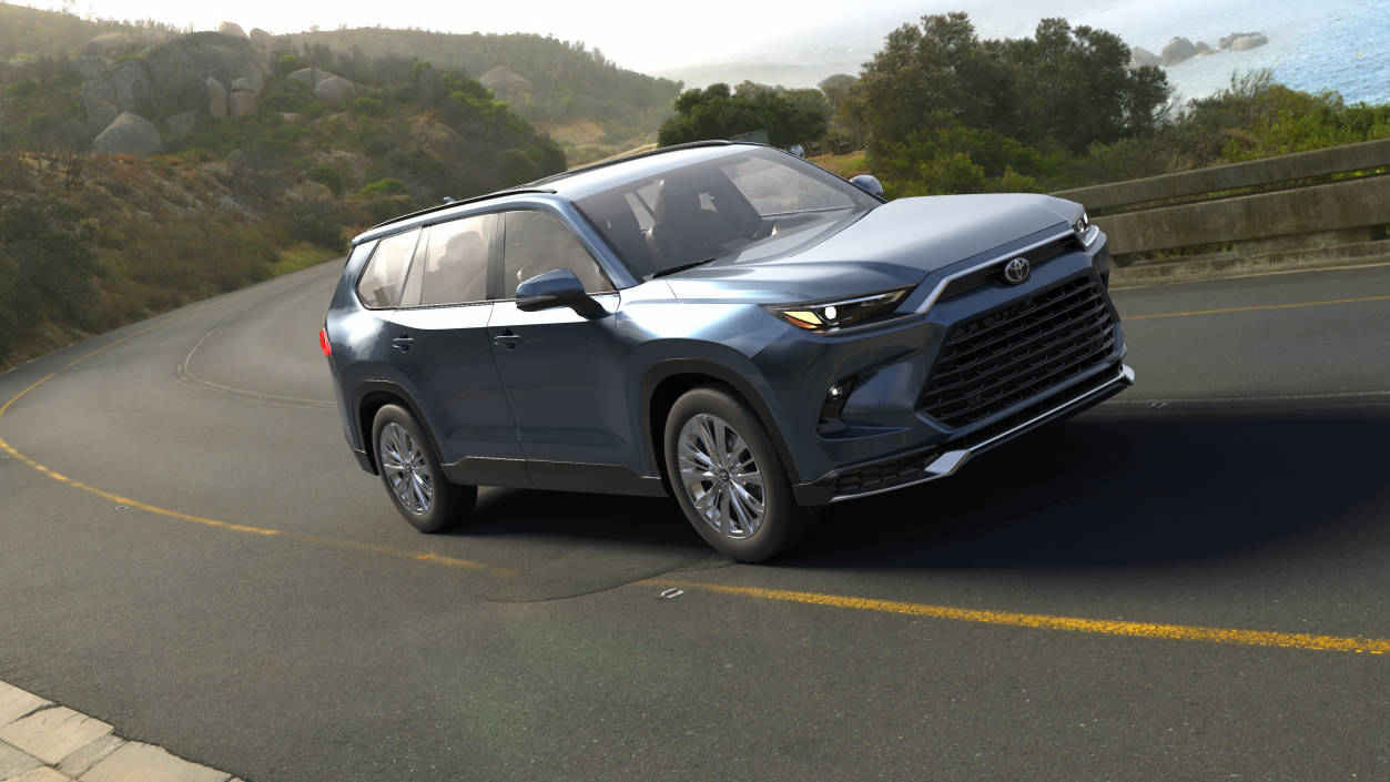 3D Toyota Grand Highlander 2024 model