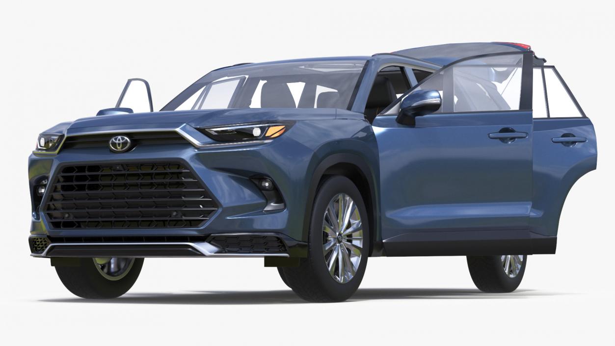 3D Toyota Grand Highlander 2024 model