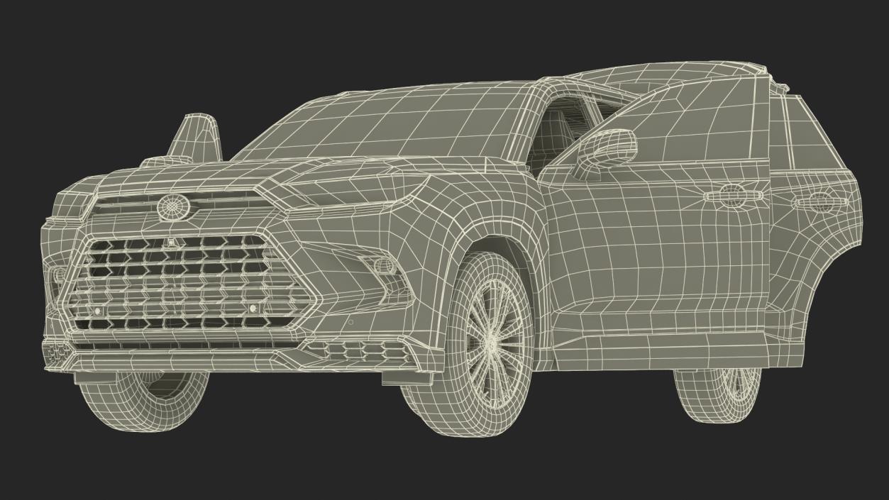 3D Toyota Grand Highlander 2024 model