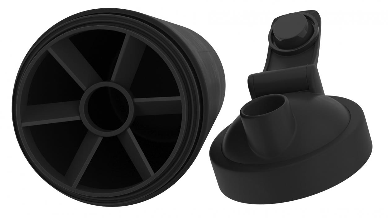 The Protein Works Matte Black Protein Shaker 3D model