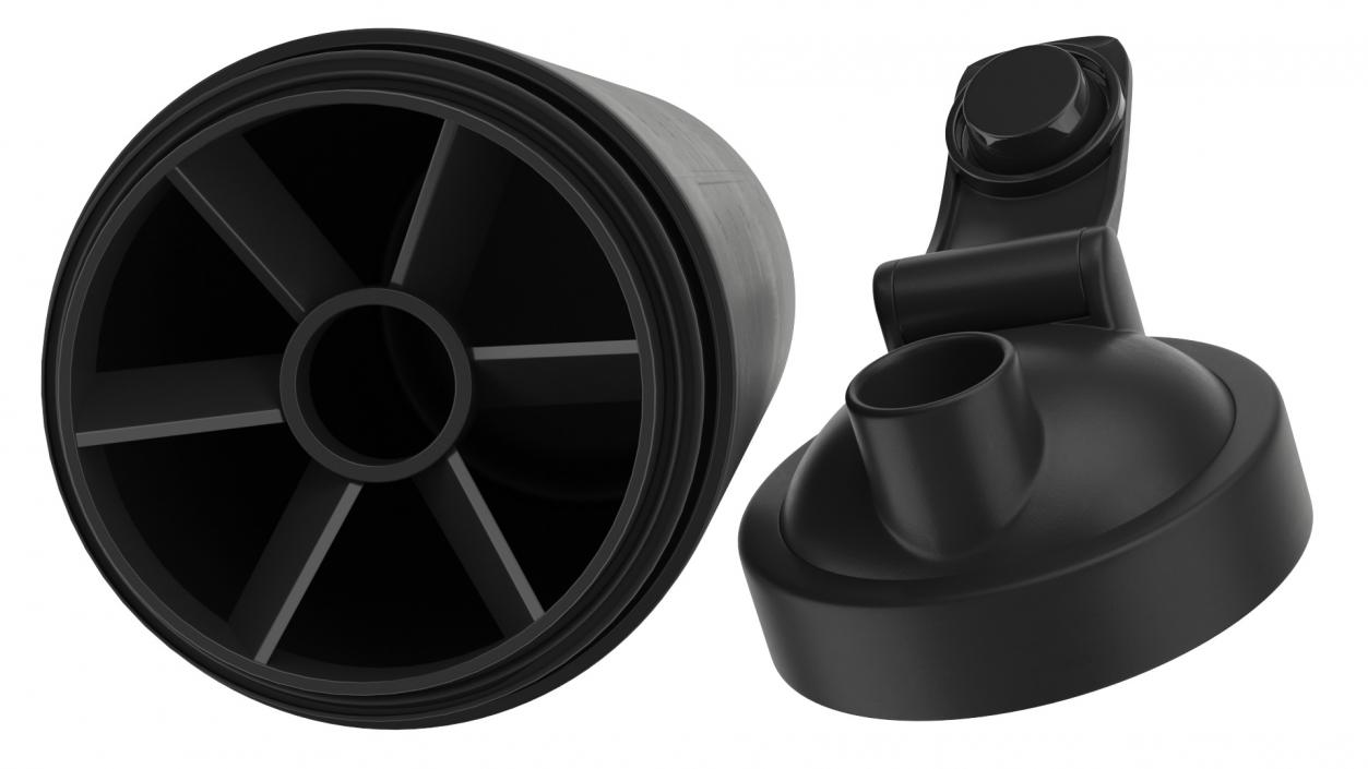 The Protein Works Matte Black Protein Shaker 3D model