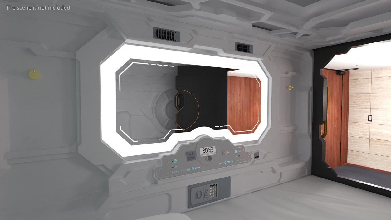 3D Capsule Hotel Pods model